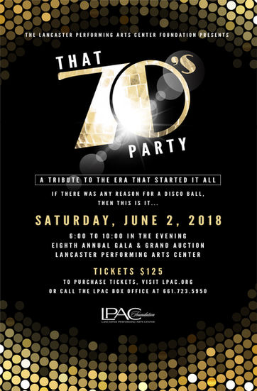 LPAC to Host That 70’s Party Gala and Grand Auction June 2