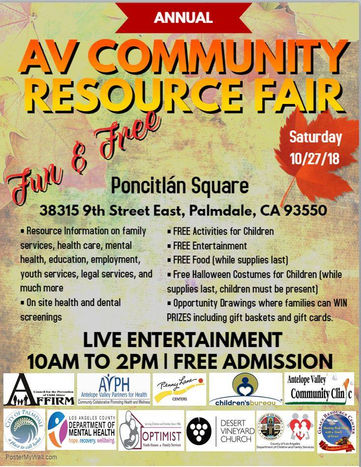 Join AVPH And 50 More Local Organizations, On The 13th Annual AV Community Resource Fair In Palmdale