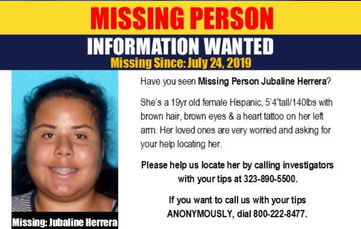 Missing Person From Palmdale.