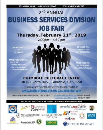 America's Job Center Of California To Host 2nd Annual Job Fair In Palmdale