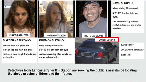 At-Risk Missing Children Alert Issued in Lancaster; Detectives Seek Public’s Help
