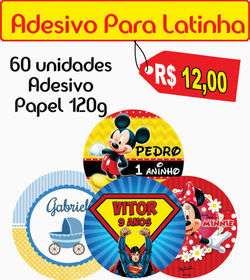 60 und Adesivos para Latinha