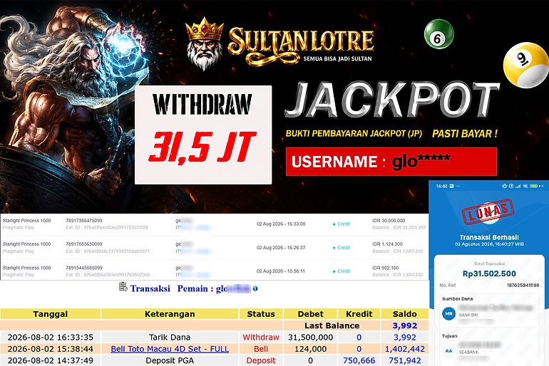 Bukti Pembayaran Jackpot SultanLotre 5.jpg