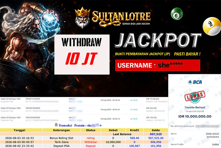 Bukti Pembayaran Jackpot SultanLotre 7.jpg