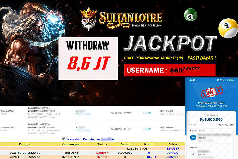 Bukti Pembayaran Jackpot SultanLotre 4.jpg