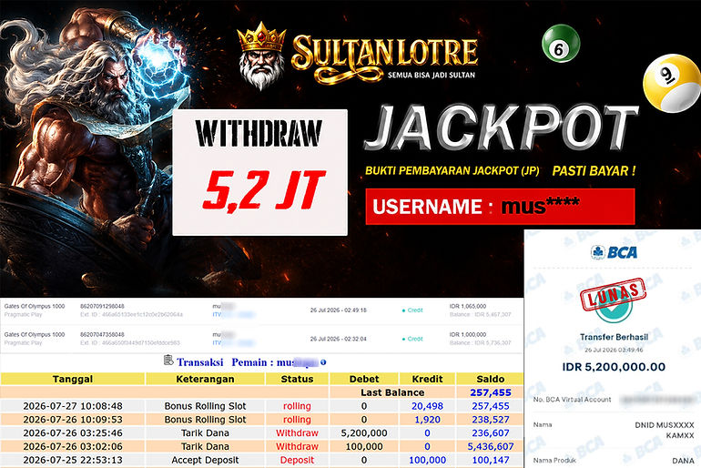 Bukti Pembayaran Jackpot SultanLotre 3.jpg