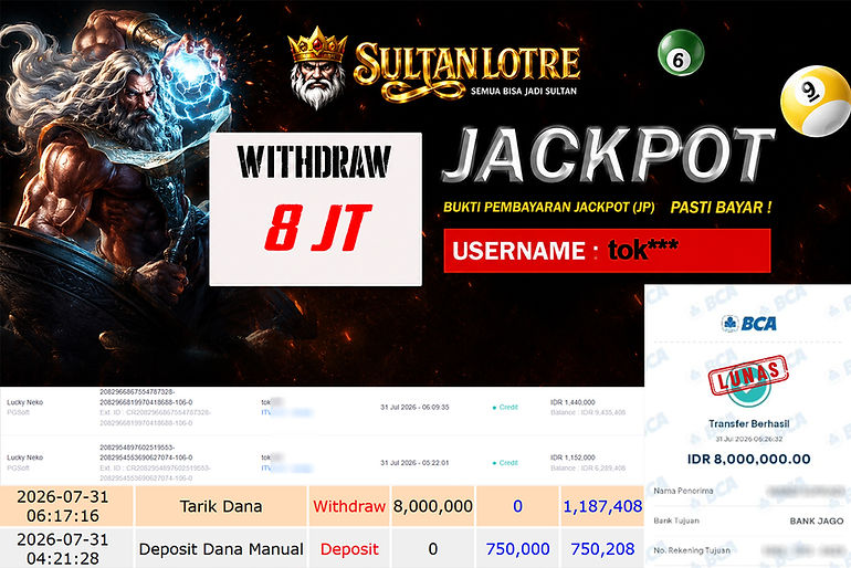 Bukti Pembayaran Jackpot SultanLotre 4.jpg
