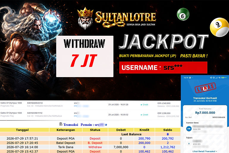 Bukti Pembayaran Jackpot SultanLotre.jpg