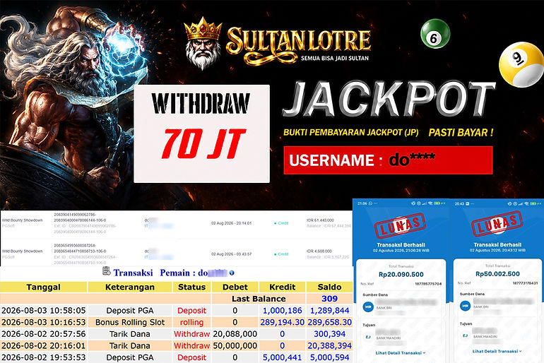 Bukti Pembayaran Jackpot SultanLotre 6.jpg