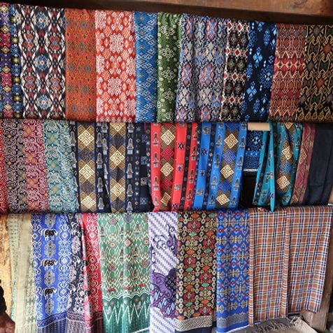 A gallery at Sadan Tobarana, Indonesia textile, Toraja woven cloth, Discussion about Toraja, Jalan Jalan Toraja