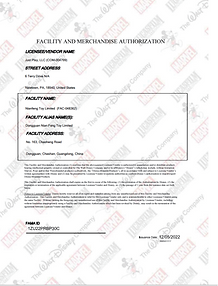 Disney facility and merchandise authorization