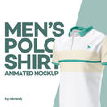 Men's Polo Shirt Animated Mockup