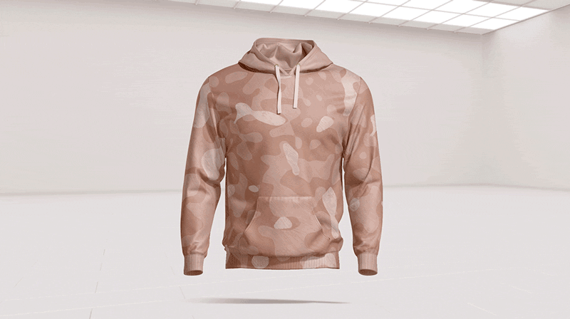 Hoodie animated online mockup