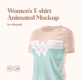 Download T Shirt Animated Mockup Mock Up By Rebrandy For Photoshop Purchase Download And Use