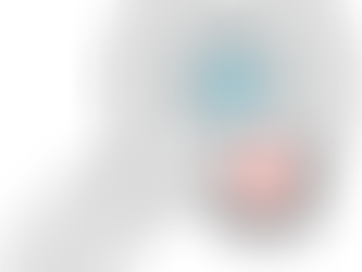 magnifying glass with red and blue gears