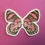 Thumbnail: Butterfly Face, Red | Matte Vinyl Sticker
