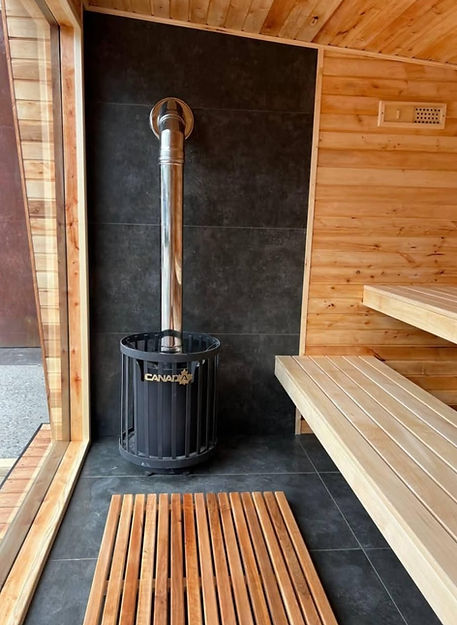 Cube Sauna Offen Elektro Holzofen