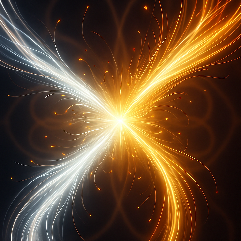 Light in my soul, flame made form.