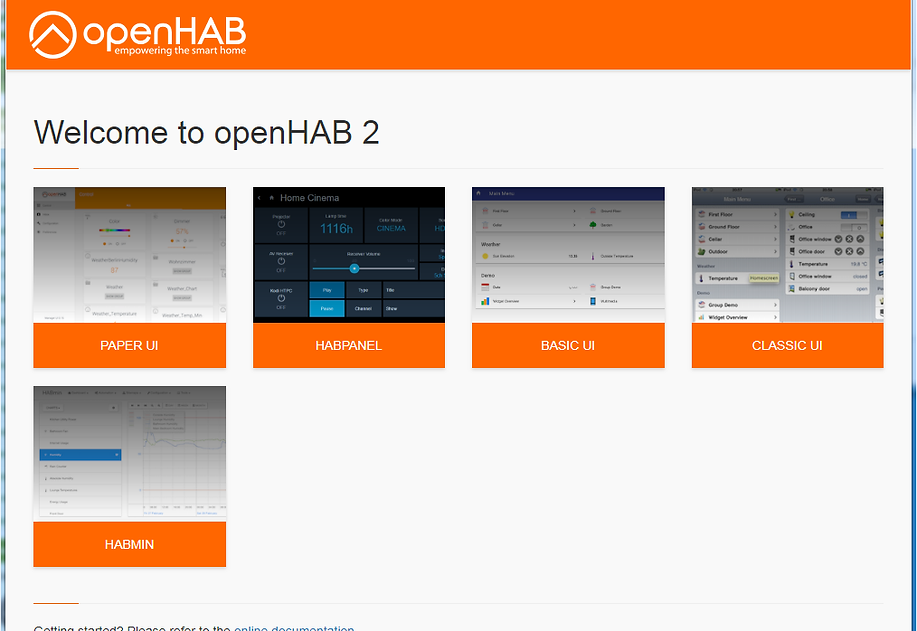 welcome openhab page.png