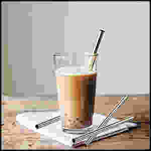 Stainless steel thick straws