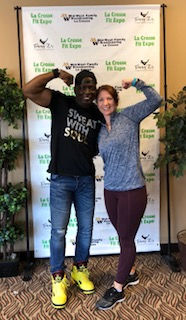 Flexing with my idol!