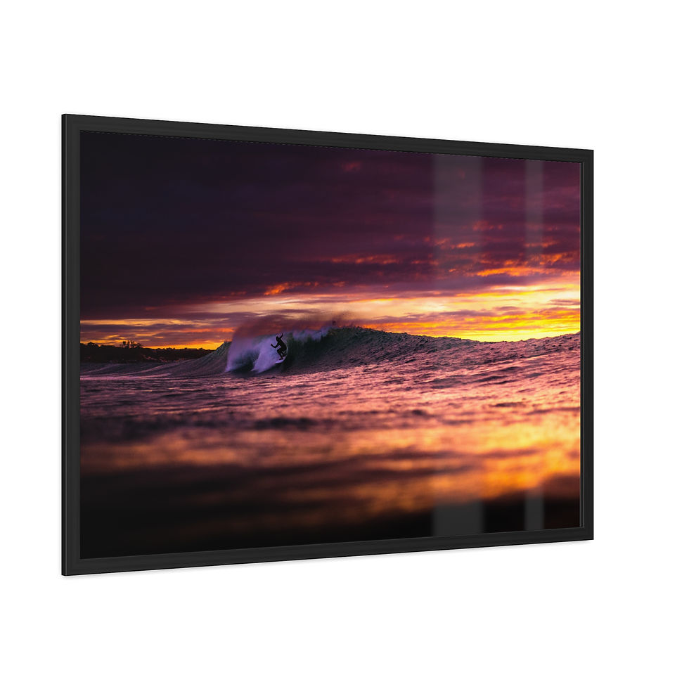 Thumbnail: Purple Hour - Framed Print