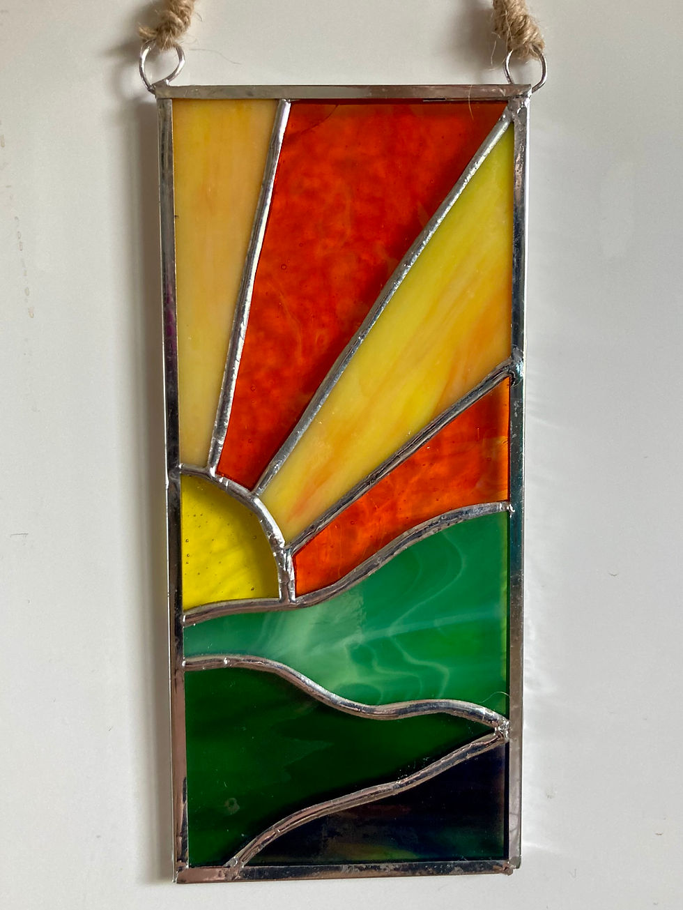 Miniature : Mobile décoratif en vitrail Soleil