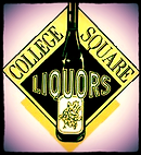 College Square Liquors purple logo