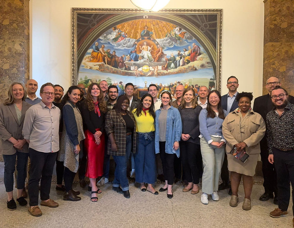 Nos boursiers Lumen Gentium 2024 terminent leur année de formation par une retraite au séminaire Saint-Augustin de Toronto. Mai 2025.