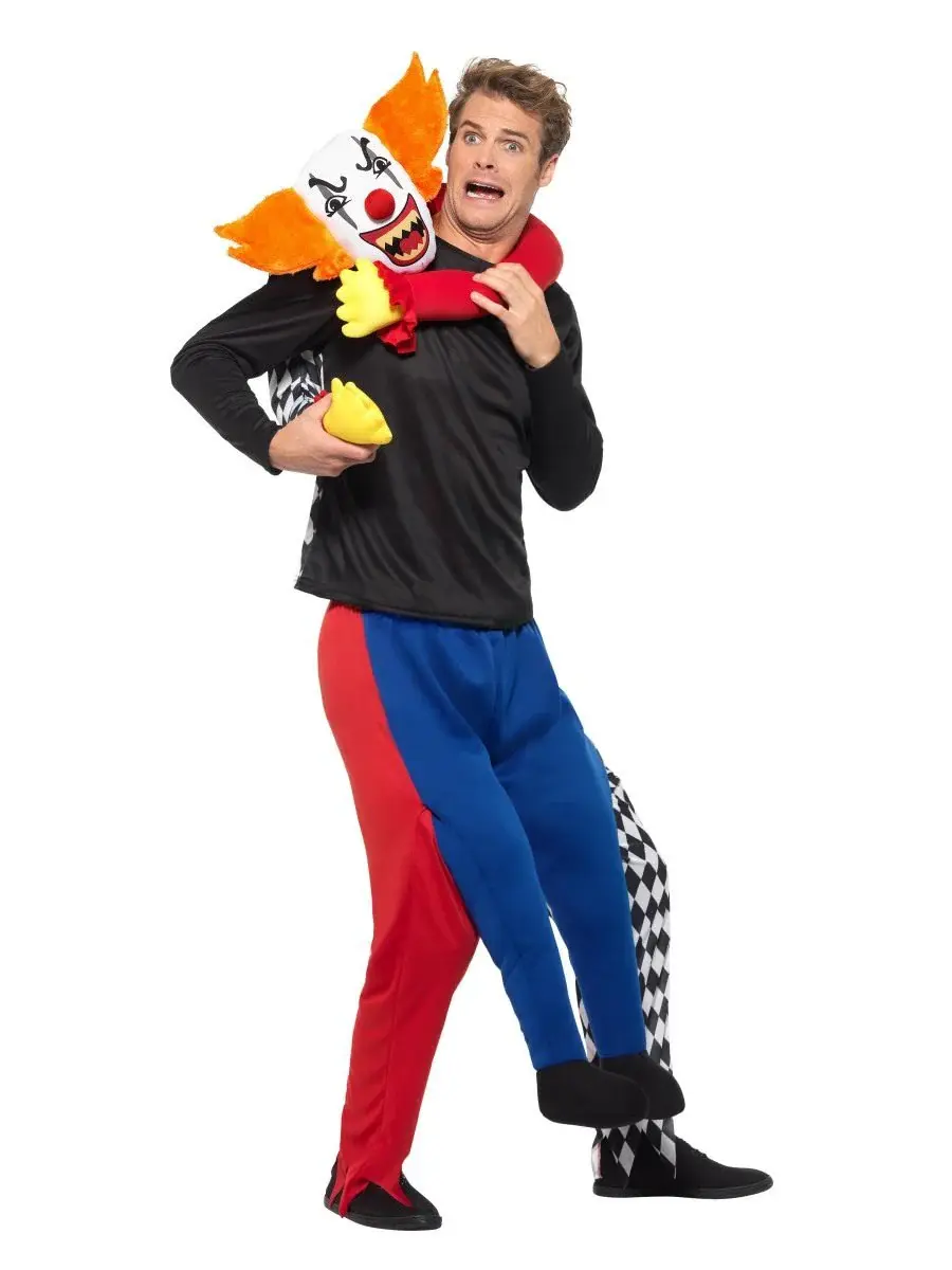 Adult Piggyback Kidnap Clown Costume