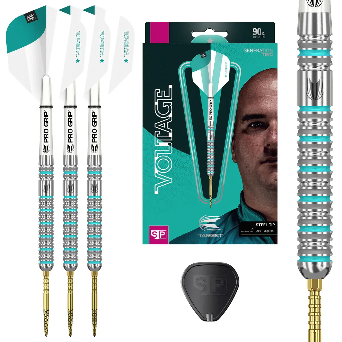 23g Rob Cross G2 90% Tungsten Swiss Steel Tip Darts by Target