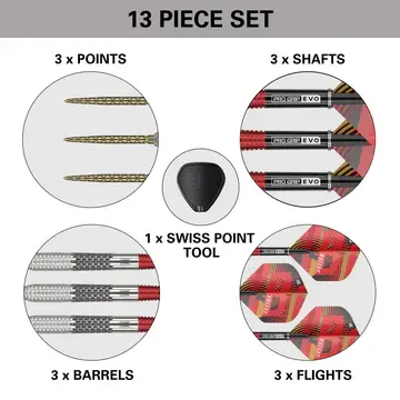 Thumbnail: 23g Stephen Bunting Gen 5 95% Tungsten SP Steel Tip Darts by Target