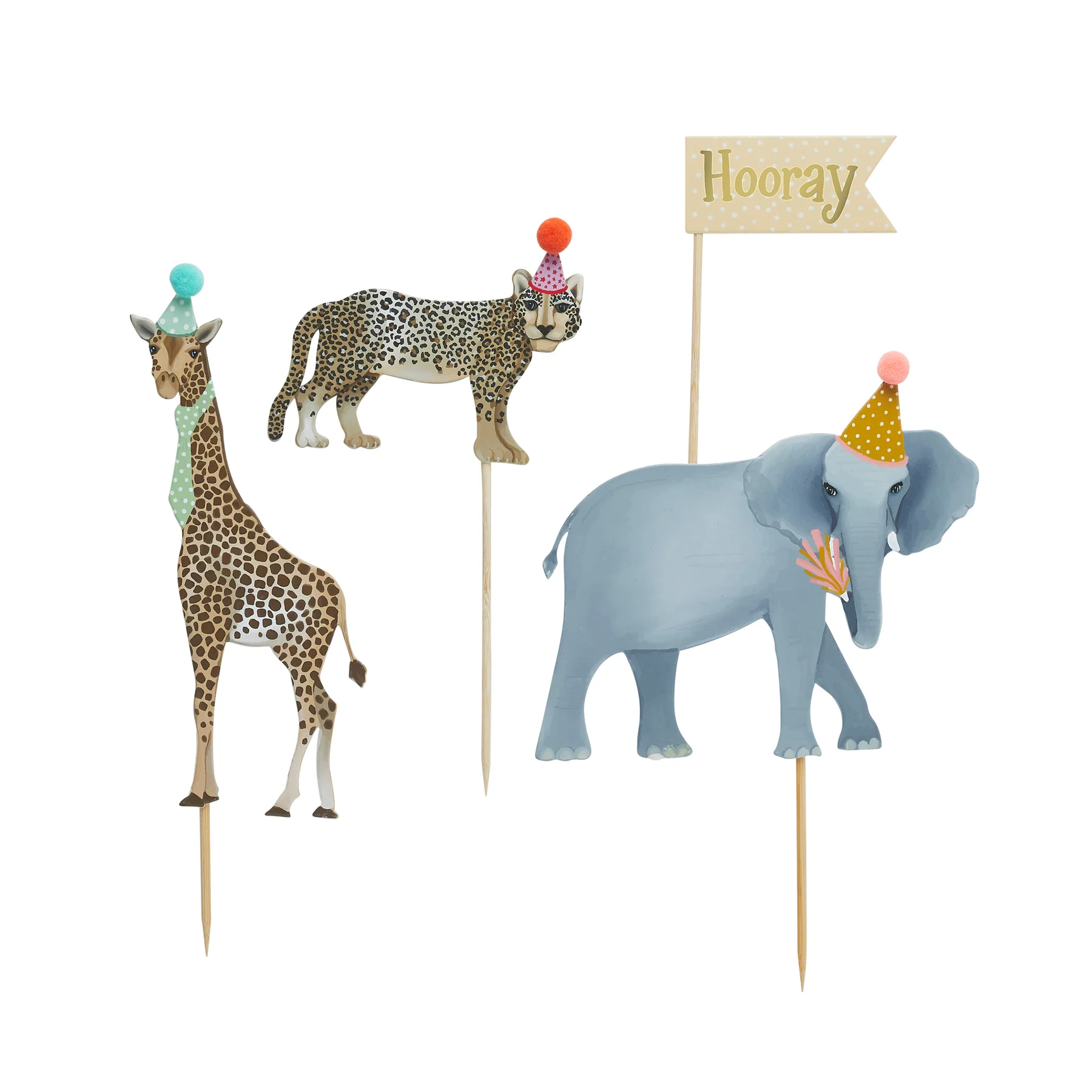Safari Animal Cake Toppers Izzys Party Shop