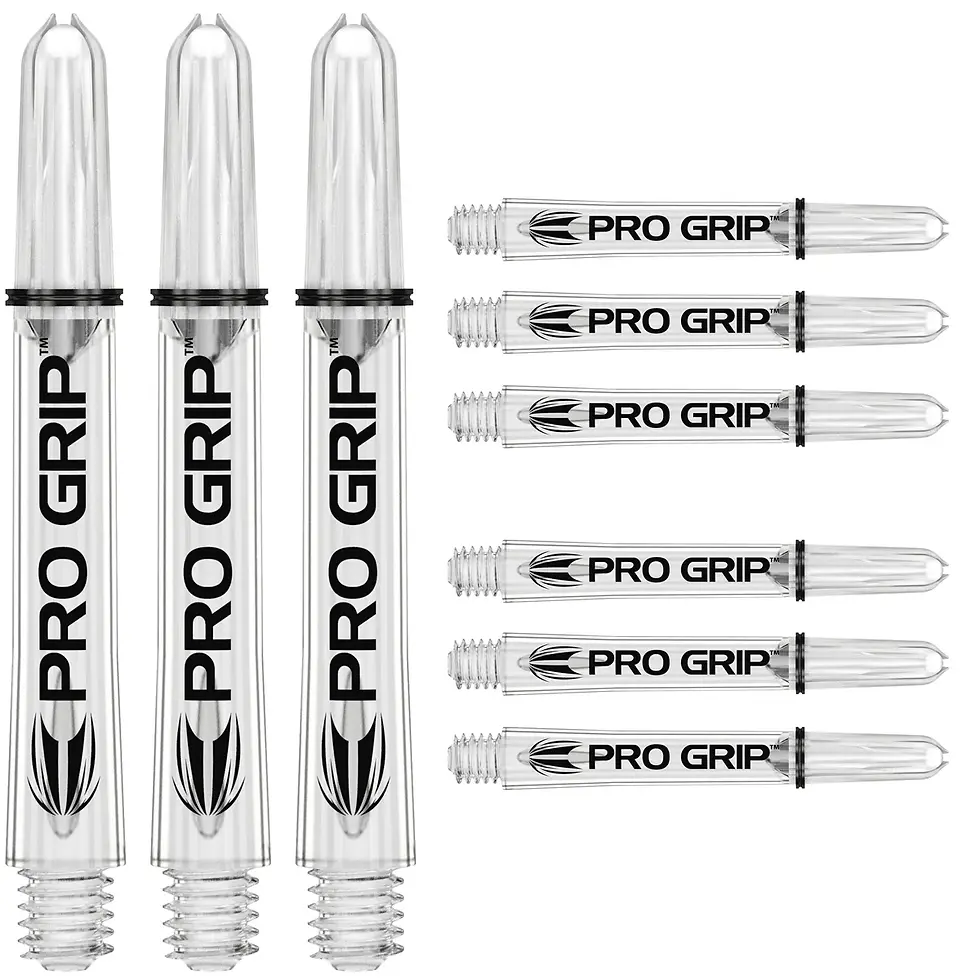 Intermediate Clear Pro Grip Dart Stems / Shafts (3 Sets) by Target