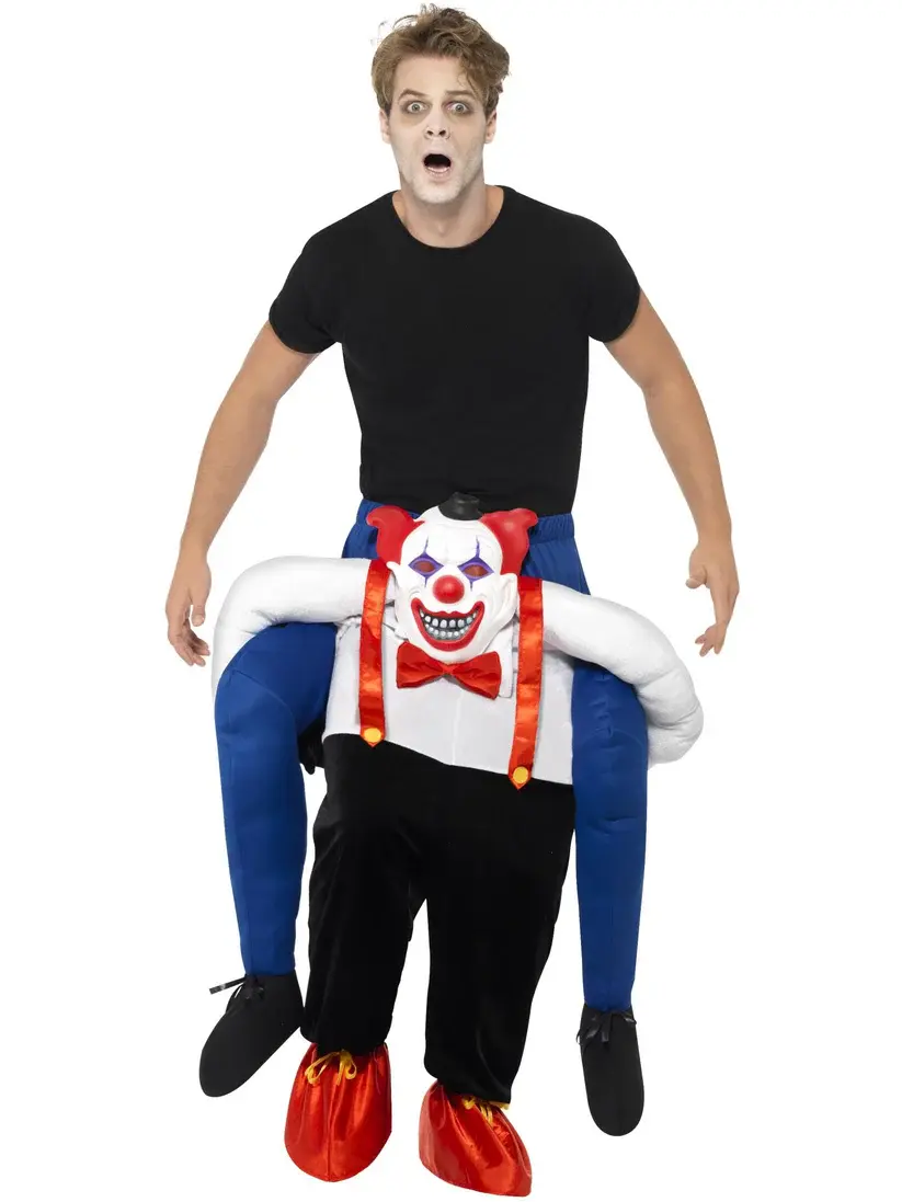 Adult Piggyback Kidnap Clown Costume