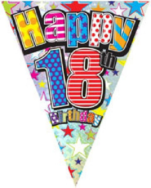 Multi-Colour Age 18 Bunting