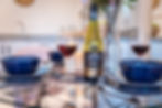 Glass dining table