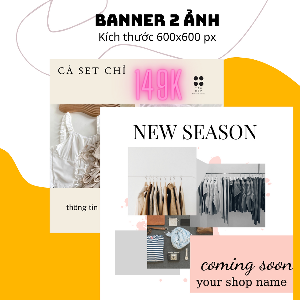 Thumbnail: SHOPEE TEMPLATE - Thời Trang,Phụ Kiện, Trang Sức - Tone Hồngđỏ