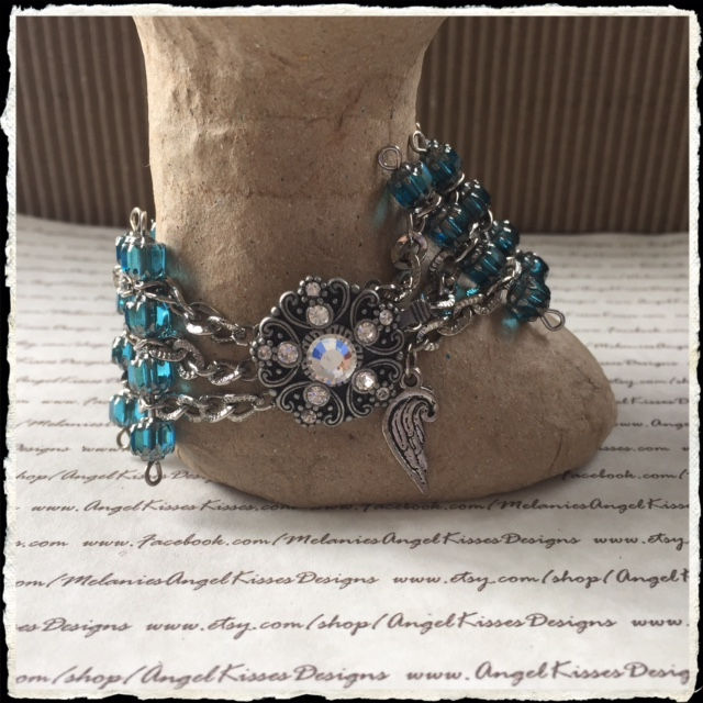 Thumbnail: the Chained Melody Bracelet- Victorian Blue