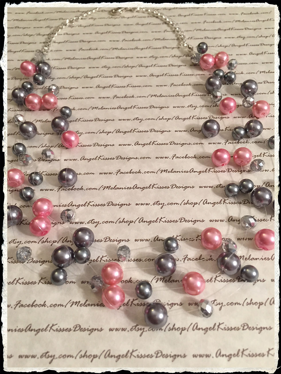 Floating Pearls- Pink Smoke