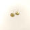 Thumbnail: Wavy Golden Disk Earrings