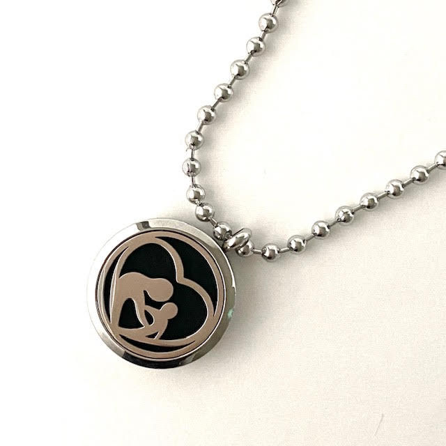 Thumbnail: Mother N Child Diffuser Stainless Steel Necklace