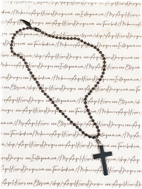 Thumbnail: Hematite Cross Pendant