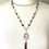 Thumbnail: Fire Agate Tassel Double Layer Necklace