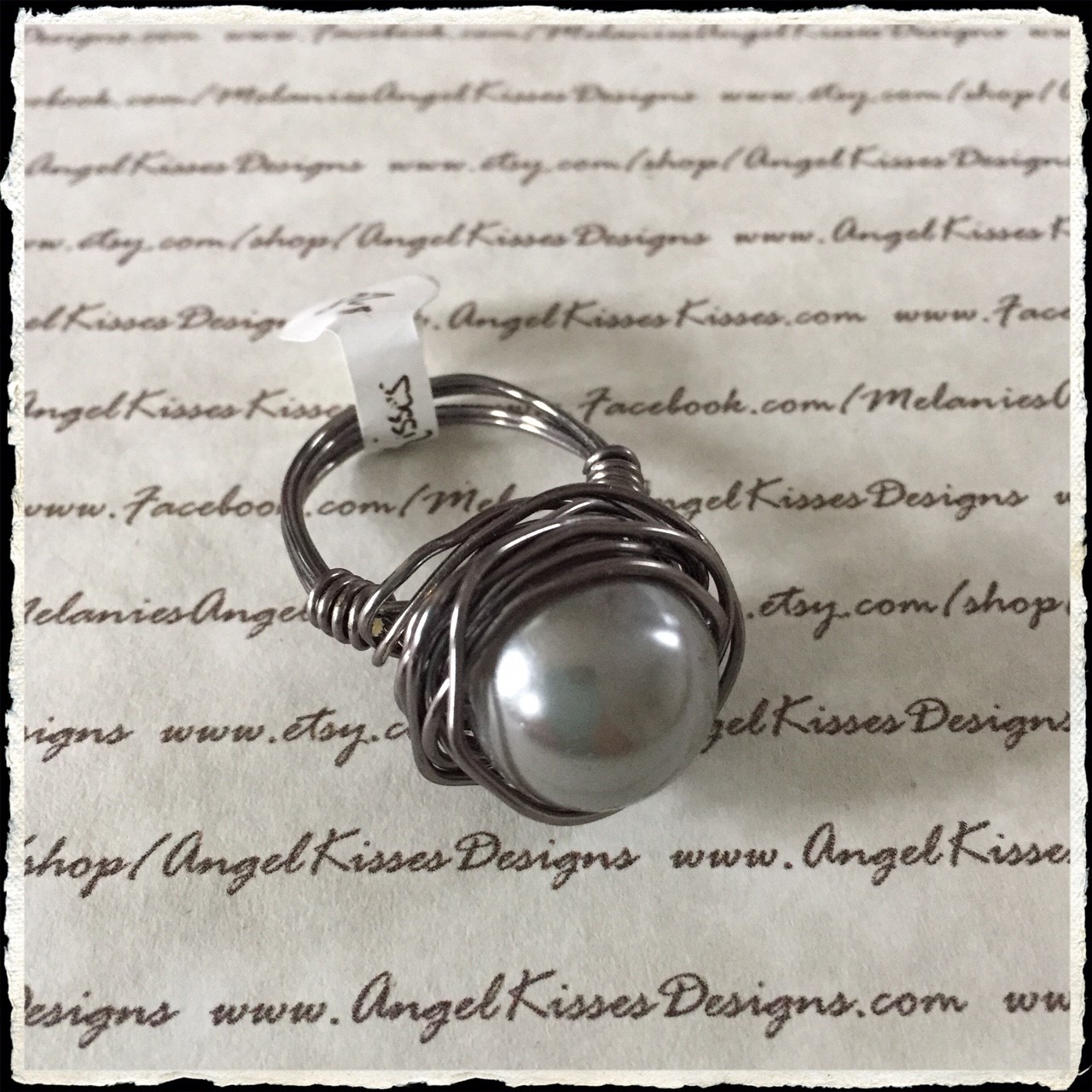 Pearl Nested Ring- Gray 8