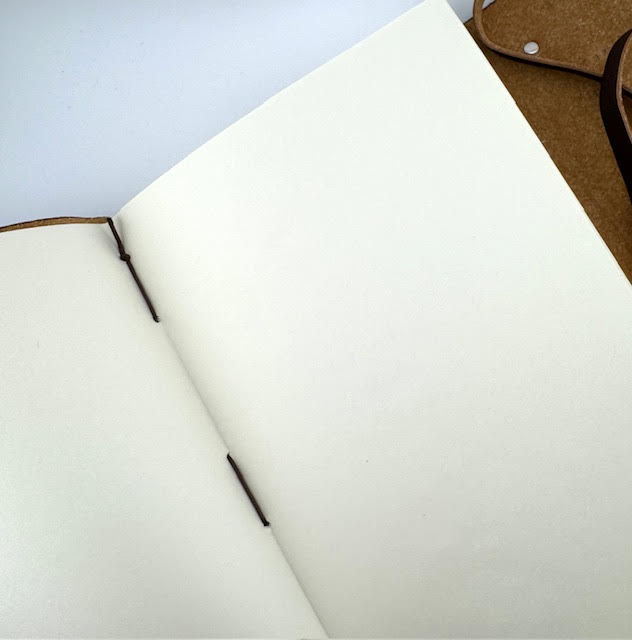 Thumbnail: Inspirational Hand Stamped & Engraved Unlined Leather Journal- Kindness