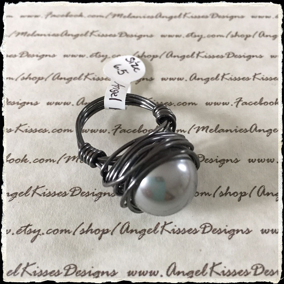Pearl Nested Ring- Gray