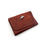 Thumbnail: Small Leather Pocket Wallet- Vintage Brown Feathers "Inspire"