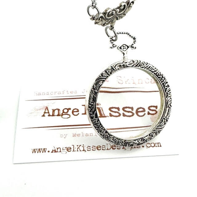 Thumbnail: Magnificent Monocle Necklace- Shiny Silver