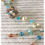 Thumbnail: XL Beaded Necklace- Turquoise N Cream